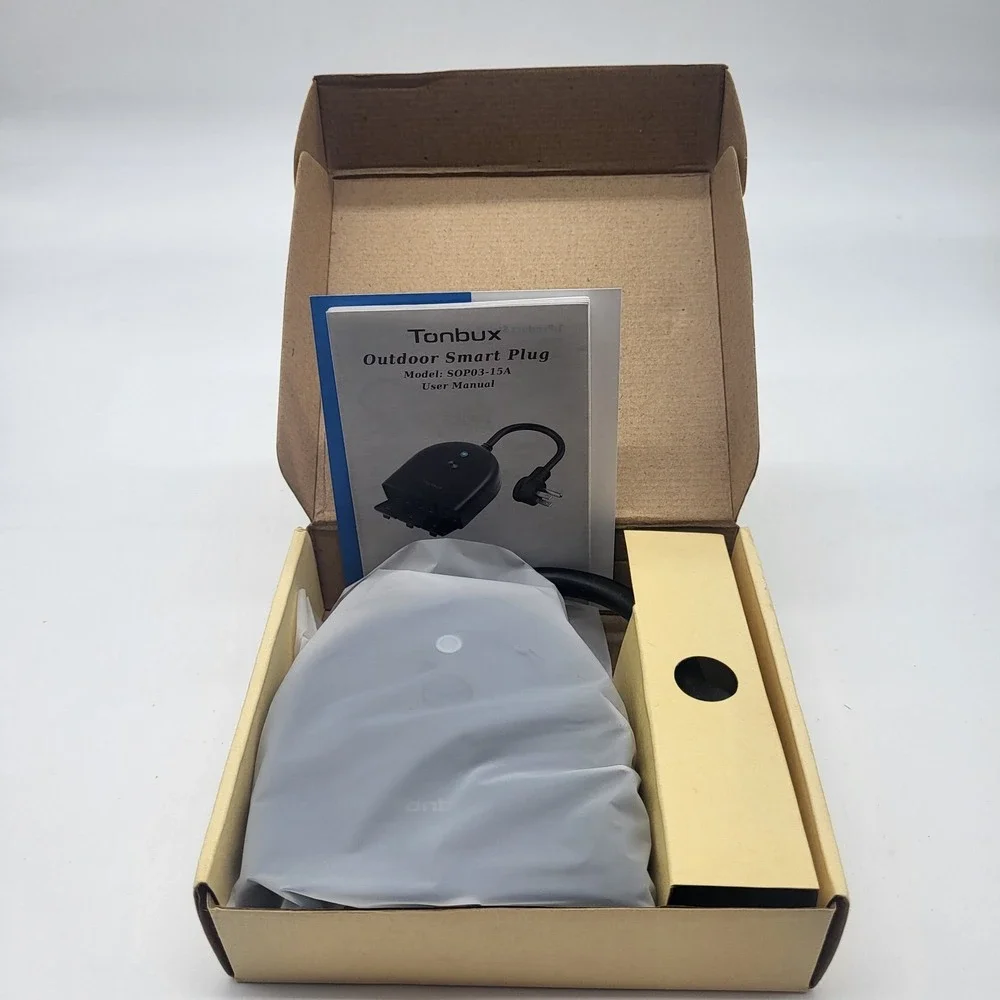 Tonbux Outdoor Wifi Smart Plug, 3 Sockets Model SOP03-15A 125V